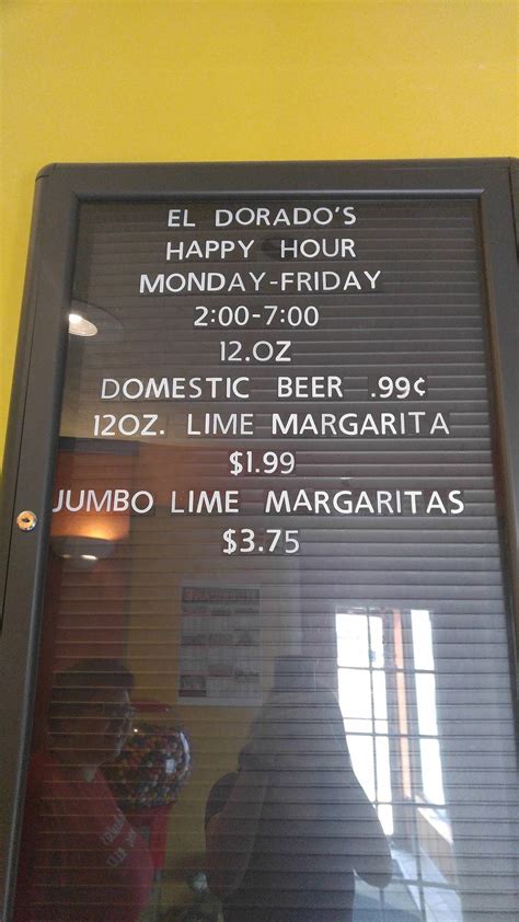 Menu at El Dorado Mexican Restaurant, Wilmington