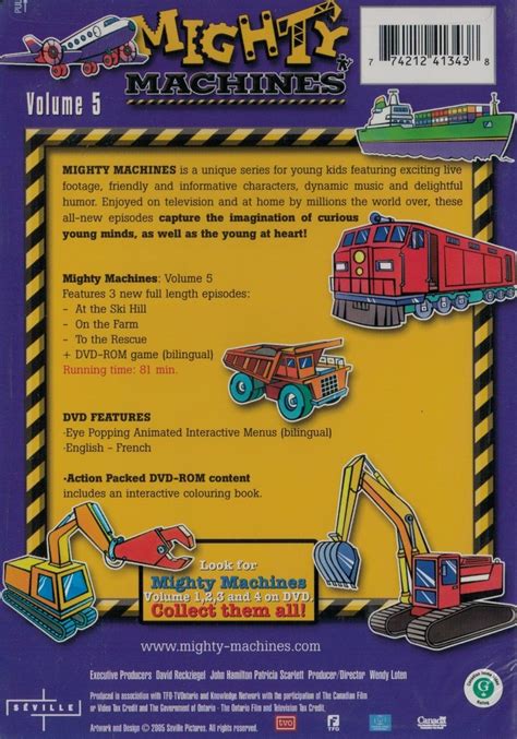 Mighty Machines Vol. 5 - On the Farm, At the Ski Hill, To the Rescue (DVD) NEW 774212413438 on ...