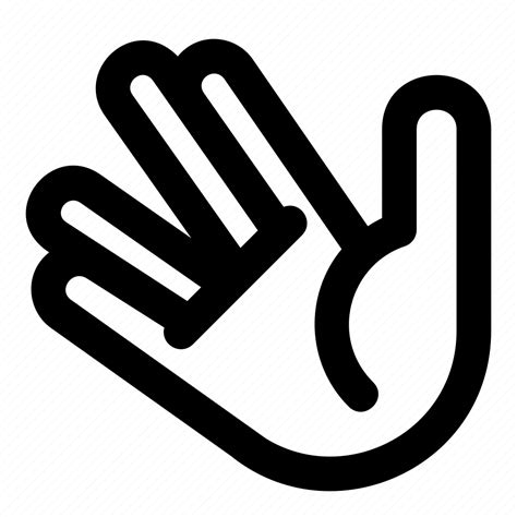 Finger, hand, palm, sign, spock, star trek, v icon - Download on Iconfinder