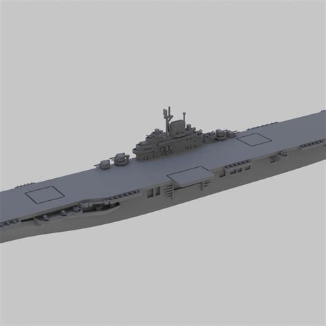 3D Printable Essex class Carrier WW2 scale model by Lee McColl