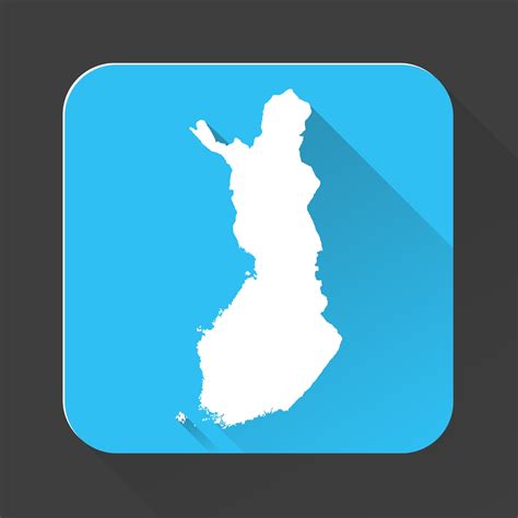 Highly detailed Finland map with borders isolated on background 3184802 ...