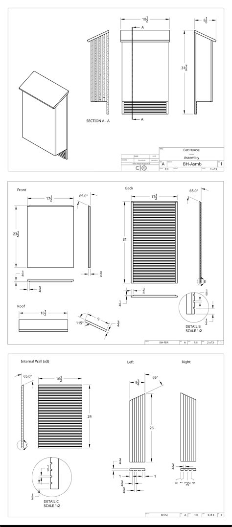 Free Printable Bat House Plans