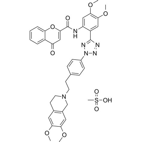 Encequidar mesylate (HM30181 mesylate; HM30181A mesylate) | CAS 849675-87-2 | AbMole BioScience ...