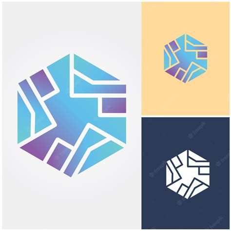 Premium Vector | A colorful logo for a company called the cube.