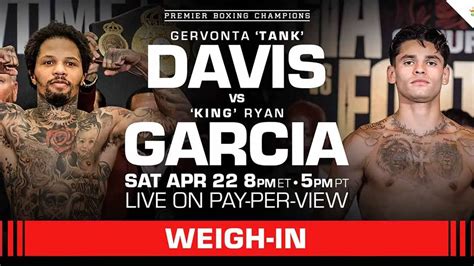 Gervonta Davis vs Ryan Garcia Weigh-In Results, Live Video