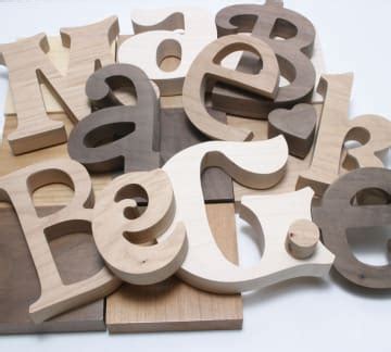 Wooden Craft Letters - Unfinished | CraftCuts.com