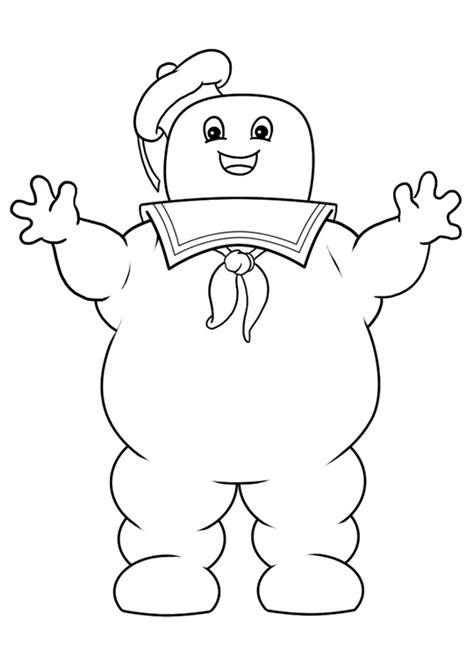 Marshmallow Man Ghostbusters Printable Coloring Pages - Print Color Craft