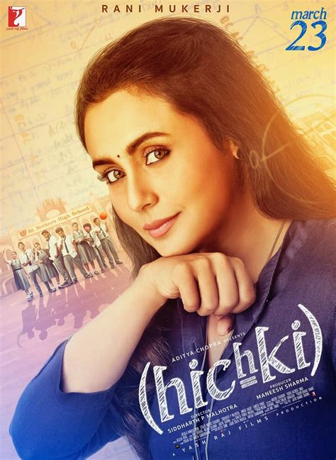 Hichki movie new poster out | Bollywood movies, Full movies download ...