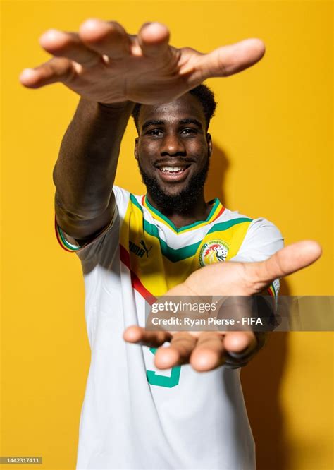 Boulaye Dia of Senegal poses during the official FIFA World Cup Qatar ...