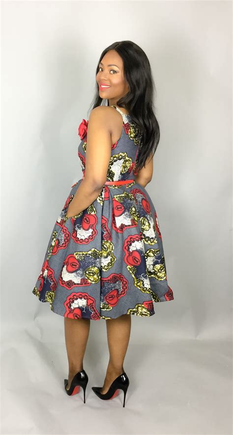 SALE :NEW IN African clothing,vintage dress,cocktail dress,knee length ...