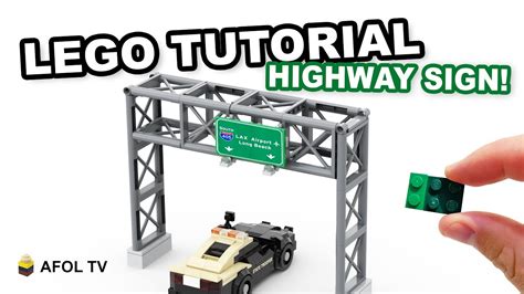 LEGO Highway / Freeway Sign [EASY TUTORIAL!] - YouTube