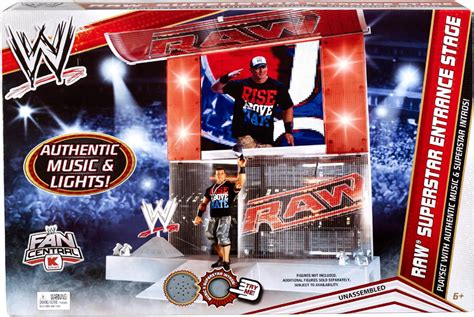 WWE Wrestling RAW Entrance Stage Exclusive Superstar Ring Mattel Toys ...