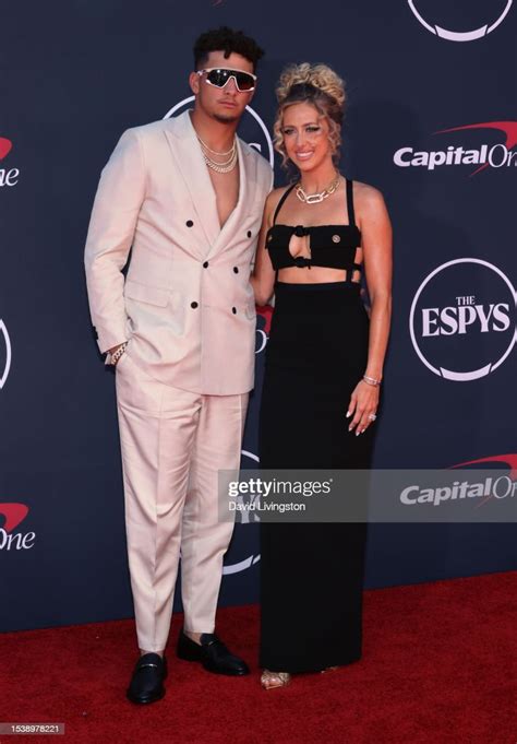 Patrick Mahomes and Brittany Mahomes attend the 2023 ESPYs Awards at ...