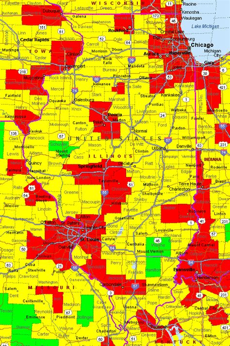 Illinois Air Quality Map