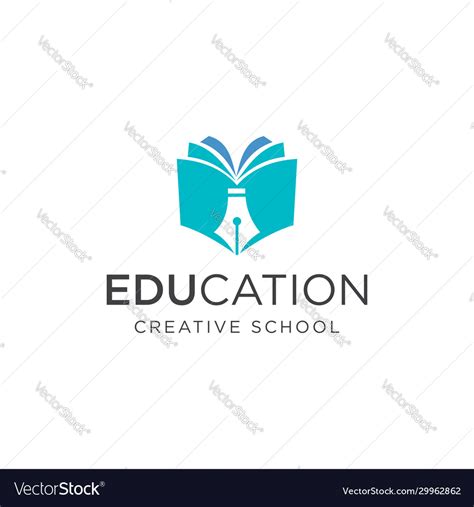 Book And Pen Logo Design