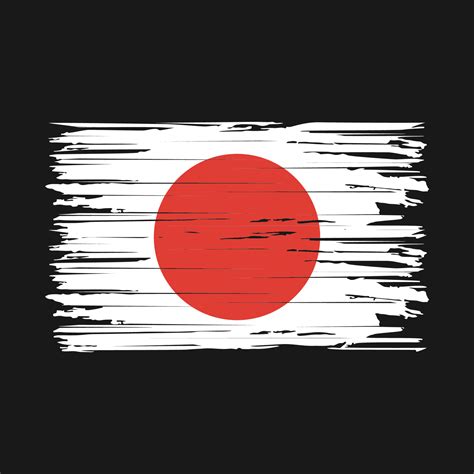 Japan Flag Brush Strokes 20166148 Vector Art at Vecteezy