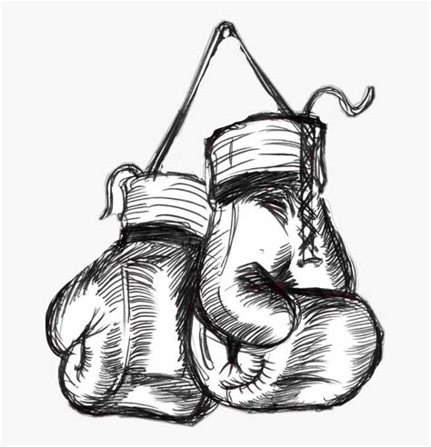 #gloves - Boxing Gloves Pencil Drawing , Free Transparent Clipart - ClipartKey