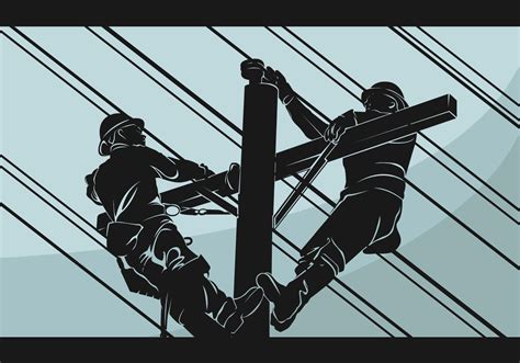 Lineman Silhouette Vector Illustration 164080 Vector Art at Vecteezy