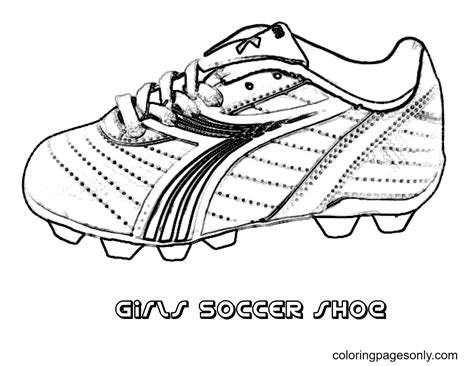 Nike Soccer Cleats Coloring Pages