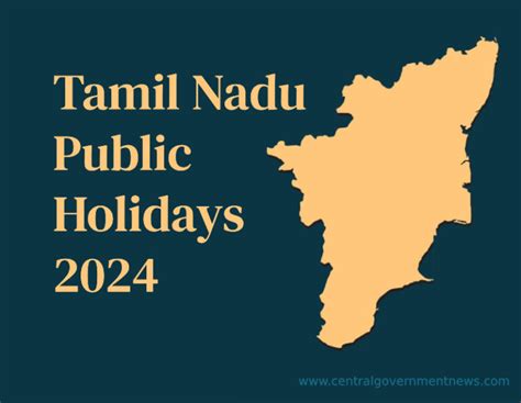 Government Holiday Calendar 2024 Tamil Nadu - Rici Demetra