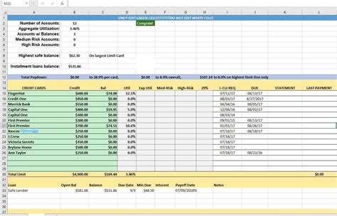 Credit Control Excel Spreadsheet 1 Google Spreadshee credit control ...