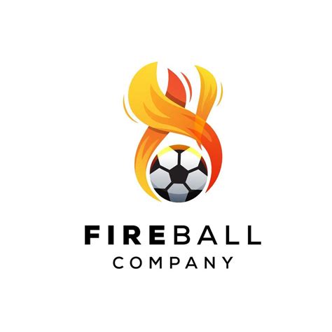 football fire logo template for sport team 8214639 Vector Art at Vecteezy