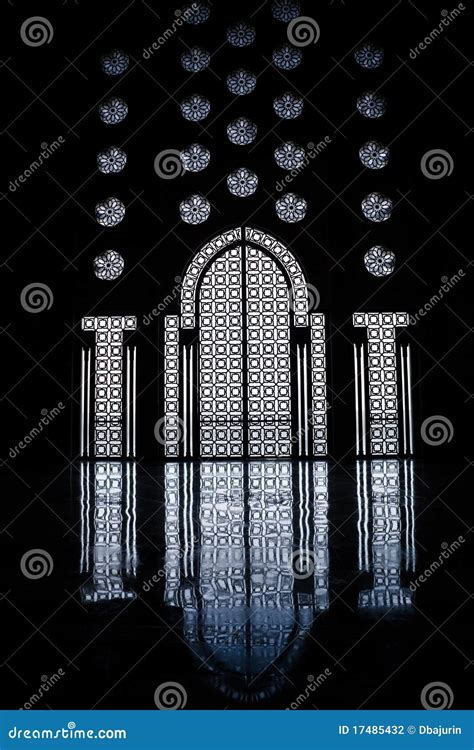 Hassan II mosque interior stock photo. Image of prayer - 17485432