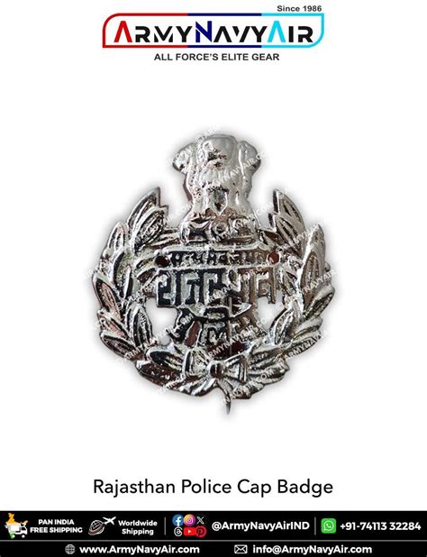 Buy Rajasthan Police Cap Badge Online - ArmyNavyAir.Com