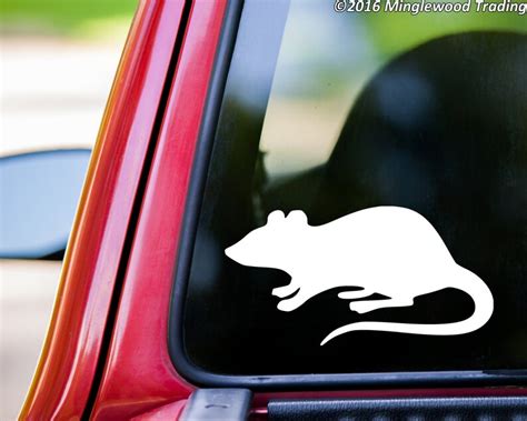 Rat Vinyl Decal Sticker Black Pack Rodent Mouse - Etsy