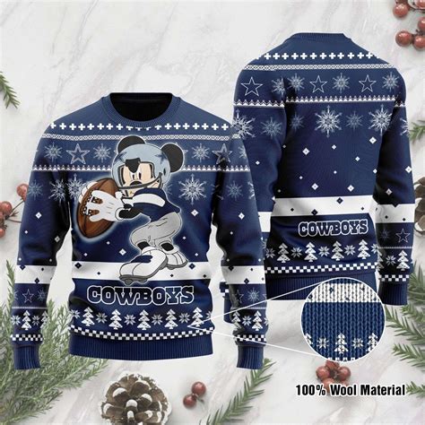 Dallas Cowboys Mickey Mouse Disney Ugly Christmas Sweater - Dallas ...