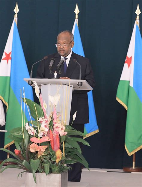 The President of The Republic of Djibouti H.E Ismail Omar Guelleh make ...