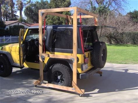 Jeep Hardtop PVC Hoist Project : DIY