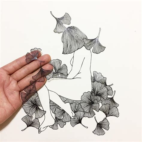 Floral-Human Hybrids Emerge From Single Sheets of Delicately Cut Paper ...