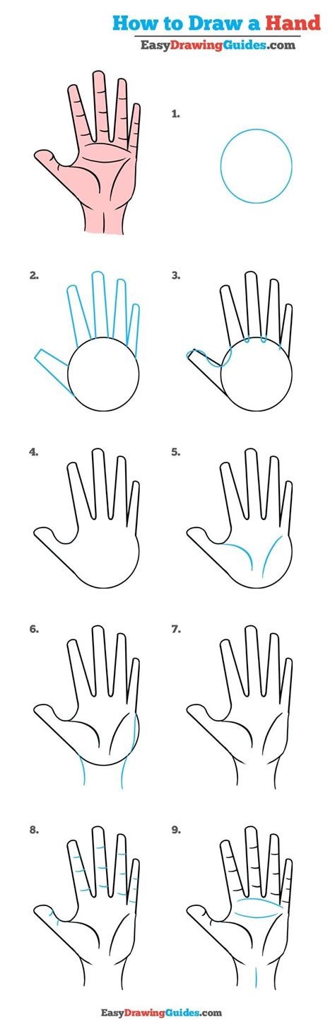 How to Draw a Hand – Really Easy Drawing Tutorial