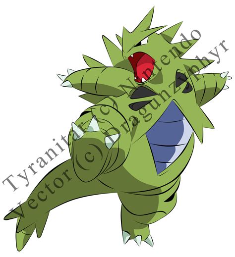 Tyranitar Official Art Vector by dragunzyphyr on DeviantArt