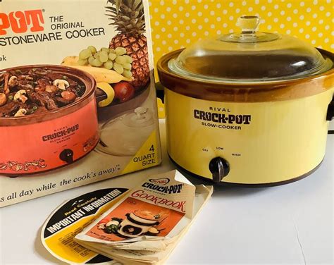 Rival Crock-pot, 4 Quart Crock Pot, Gold Crock Pot, Mustard Yellow ...