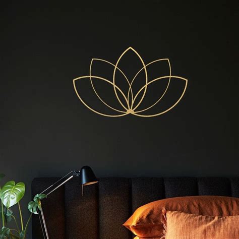 Lotus Flower Metal Wall Art - Etsy