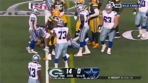 Dallas Cowboys vs. Green Bay Packers HIGHLIGHTs 2nd-QTR _ Super Wild ...