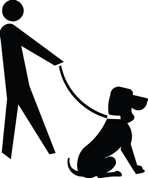 Leashed Pets, Silhouette | ClipArt ETC