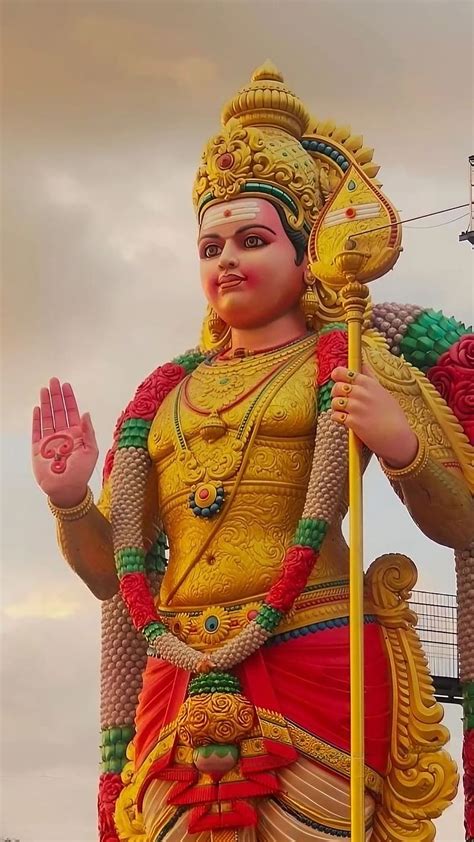 Lord Murugan, Golden Statue, god, lord, kartikeya, HD phone wallpaper ...