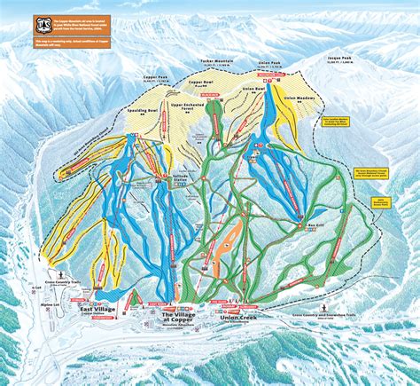 Copper Mountain Piste Map / Trail Map