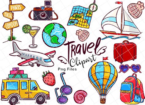 Travel clipart Vacation Clipart Wanderlust Clipart travel | Etsy