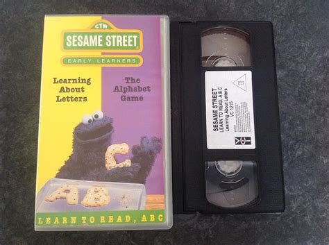 Sesame Street - Learning About letters / The Alphabet Game [VHS ...