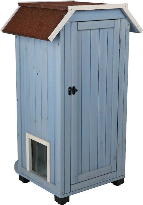 TRIXIE 3-Story Outdoor Wooden Cat House - Chewy.com