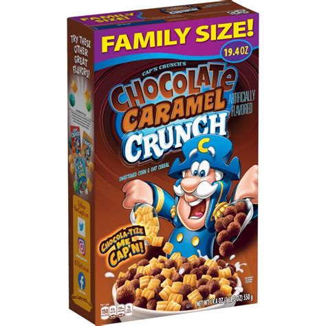 Cap'n Crunch Has A New Chocolate Caramel Crunch Cereal And New Chocolatey Churro Bites