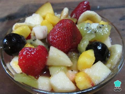 Ensalada de frutas navideña - Fácil