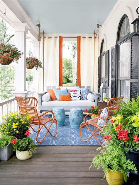 Porch Design and Decorating Ideas | Outdoor Spaces - Patio Ideas, Decks & Gardens | HGTV