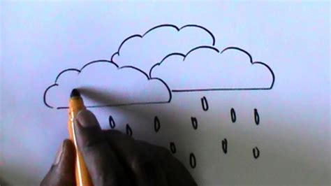 HOW TO DRAW THE RAINING CLOUD - YouTube