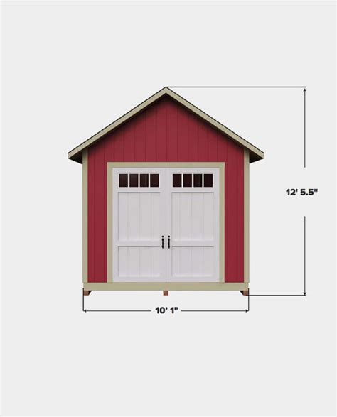 DIY 10X14 Gable Storage Shed Plan - 3DSHEDPLANS™