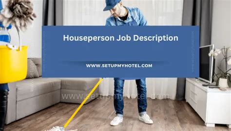 Houseperson Job Description - SetupMyHotel